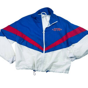 Revolutions 33 1776 Windbreaker Jacket Mens Large Red White Blue USA Patriotic